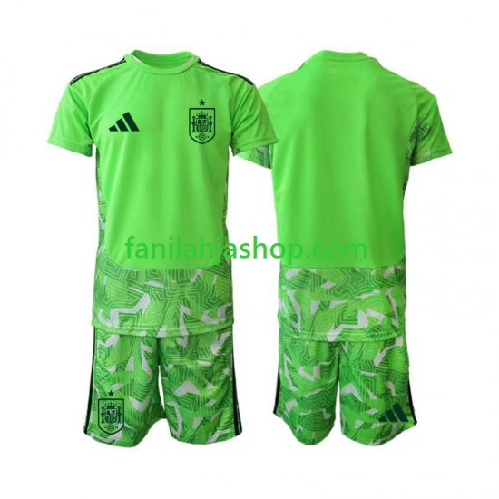 Espanja Pelipaidat 6th Green color World Cup Maalivahdin 2026 Lyhythihainen ,Lapset