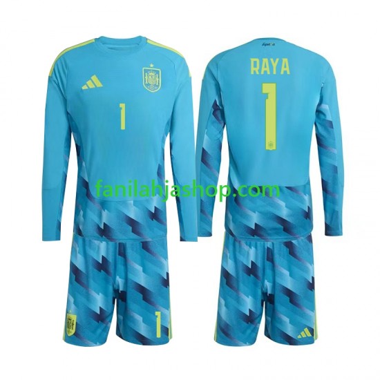 Espanja Pelipaidat David Raya 1 World Cup Maalivahdin Kotipelipaita 2026 Pitkähihainen ,Lapset