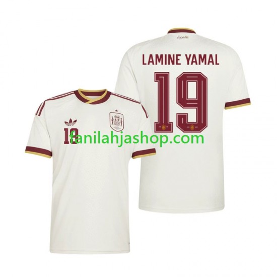 Espanja Pelipaidat Lamine Yamal 19 World Cup Vieraspelipaita 2026 Lyhythihainen ,Miehet