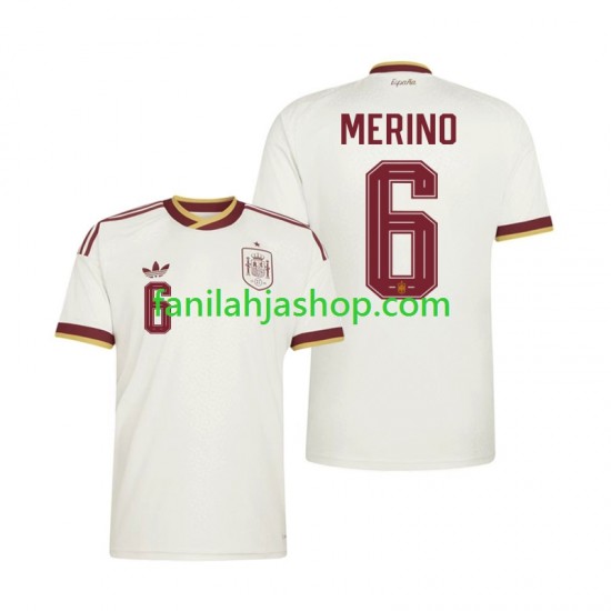 Espanja Pelipaidat Mikel Merino 6 World Cup Vieraspelipaita 2026 Lyhythihainen ,Miehet