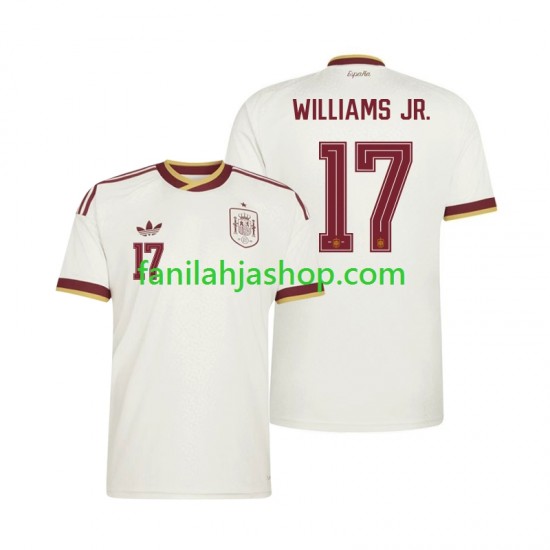 Espanja Pelipaidat Nico Williams 17 World Cup Vieraspelipaita 2026 Lyhythihainen ,Miehet