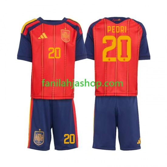 Espanja Pelipaidat Pedri 20 World Cup Kotipelipaita 2026 Lyhythihainen ,Lapset