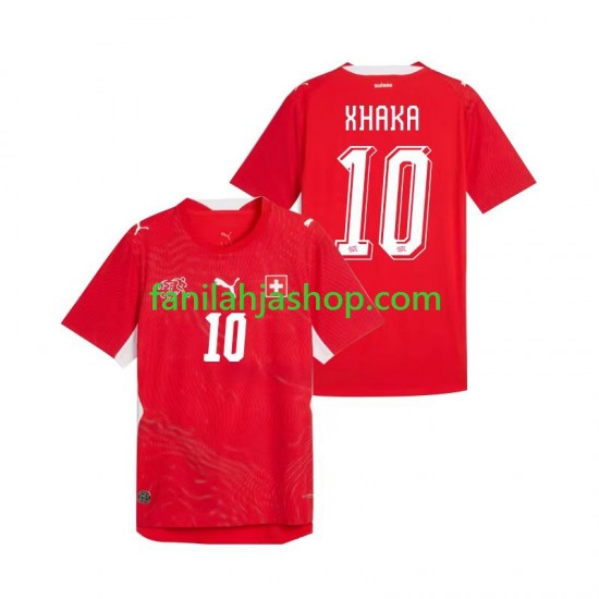 Sveitsi Pelipaidat Granit Xhaka 10 World Cup Kotipelipaita 2026 Lyhythihainen ,Miehet