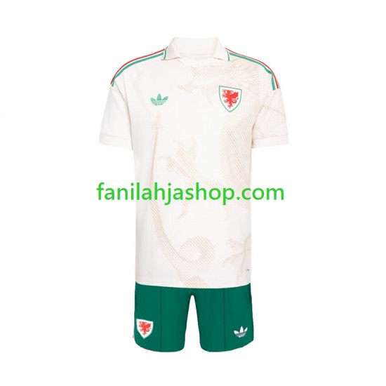 Wales Pelipaidat World Cup Vieraspelipaita 2026 Lyhythihainen ,Lapset