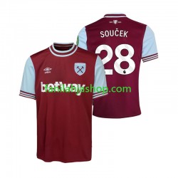 West Ham United Pelipaidat SOUCEK 28 Kotipelipaita 2024-2025 Lyhythihainen ,Miehet