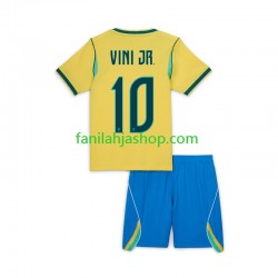 Brasilia Pelipaidat Vinicius Junior 10 World Cup Kotipelipaita 2026 Lyhythihainen ,Lapset