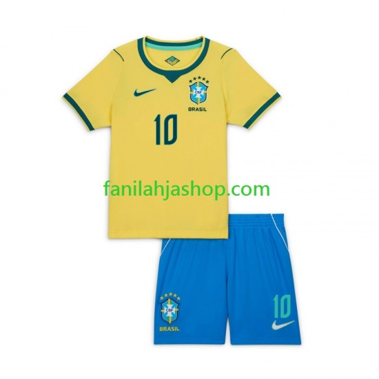 Brasilia Pelipaidat Vinicius Junior 10 World Cup Kotipelipaita 2026 Lyhythihainen ,Lapset