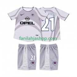 AC Milan Pelipaidat RONALDINHO 21 2001 Retro Vieraspelipaita 2002 Lyhythihainen ,Lapset