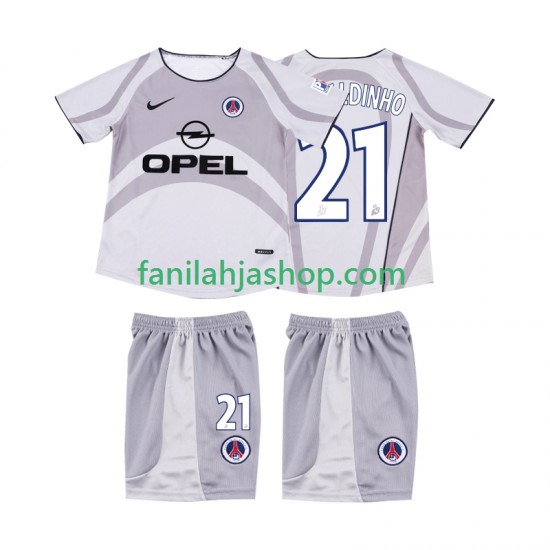 AC Milan Pelipaidat RONALDINHO 21 2001 Retro Vieraspelipaita 2002 Lyhythihainen ,Lapset