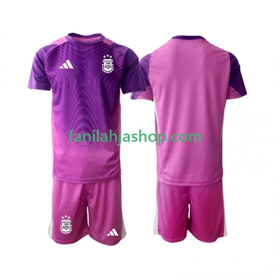 Argentiina Pelipaidat Maalivahdin Kotipelipaita 2025 Lyhythihainen ,Lapset