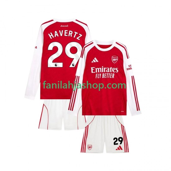 Arsenal Pelipaidat Kai Havertz 29 Kotipelipaita 2025-2026 Pitkähihainen ,Lapset