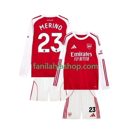 Arsenal Pelipaidat Merino 23 Kotipelipaita 2025-2026 Pitkähihainen ,Lapset