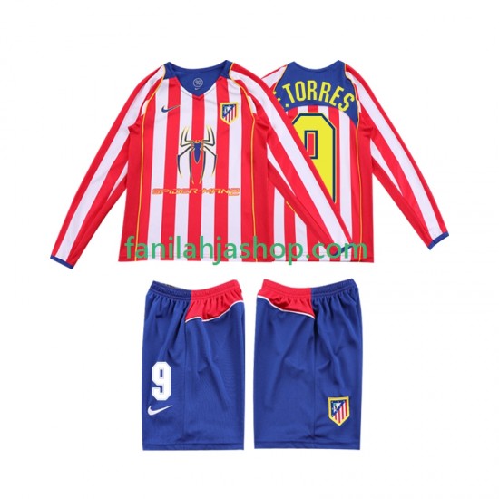 Atlético Madrid Pelipaidat F TORRES 9 2005 Retro Kotipelipaita 2004 Pitkähihainen ,Lapset
