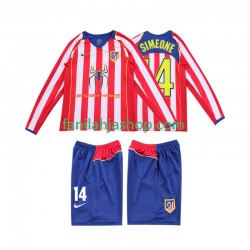 Atlético Madrid Pelipaidat SIMEONE 14 2005 Retro Kotipelipaita 2004 Pitkähihainen ,Lapset
