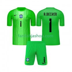 Brasilia Pelipaidat Alisson Becker 1 Maalivahdin Kotipelipaita 2026 Lyhythihainen ,Lapset