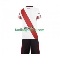 CA River Plate Pelipaidat Kotipelipaita 2025-2026 Lyhythihainen ,Lapset