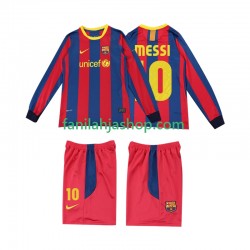 FC Barcelona Pelipaidat Lionel Messi 10 Retro Kotipelipaita 2011 2010 Pitkähihainen ,Lapset