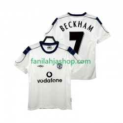 Manchester United Pelipaidat BECKHAM 7 2000 2001 Retro Vieraspelipaita Lyhythihainen ,Miehet