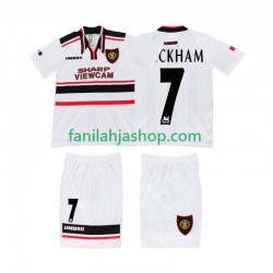 Manchester United Pelipaidat BECKHAM 7 Retro Vieraspelipaita 1998 Lyhythihainen ,Lapset
