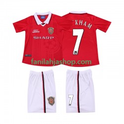 Manchester United Pelipaidat BECKHAM 7 2000 Retro Kotipelipaita 1999 Lyhythihainen ,Lapset