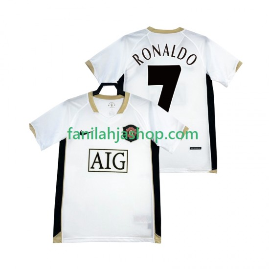 Manchester United Pelipaidat RONALDO 7 Retro Vieraspelipaita 2006-2007 Lyhythihainen ,Miehet