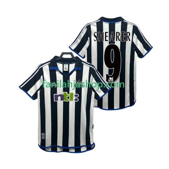 Newcastle United Pelipaidat SHEARER 9 2000 2001 Retro Kotipelipaita Lyhythihainen ,Miehet