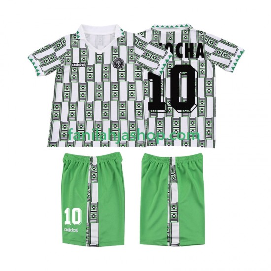 Nigeria Pelipaidat OKOCHA 10 Retro Vieraspelipaita 1994 Lyhythihainen ,Lapset