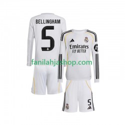 Real Madrid Pelipaidat Jude Bellingham 5 Kotipelipaita 2025-2026 Pitkähihainen ,Lapset