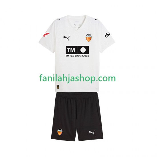 Valencia CF Pelipaidat Kotipelipaita 2025-2026 Lyhythihainen ,Lapset