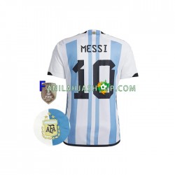 Argentiina Pelipaidat Messi 10 3 Stars Kotipelipaita World Cup 2022 Lyhythihainen ,Miehet