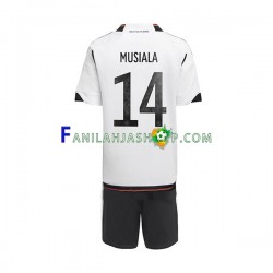 Saksa Pelipaidat Musiala 14 Kotipelipaita World Cup 2022 Lyhythihainen ,Lapset
