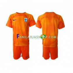 Suomi Pelipaidat Maalivahdin Kotipelipaita 2022-2023 Lyhythihainen ,Lapset