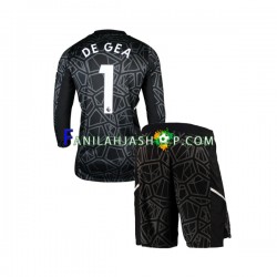 Manchester United Pelipaidat DE GEA 1 Maalivahdin Vieraspelipaita 2022-2023 Pitkähihainen ,Lapset