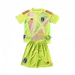 Italia Pelipaidat Euro Maalivahdin Kotipelipaita 2024 Lyhythihainen ,Lapset
