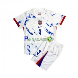 Norja Pelipaidat Erling Haaland 9 Vieraspelipaita 2024 Lyhythihainen ,Lapset