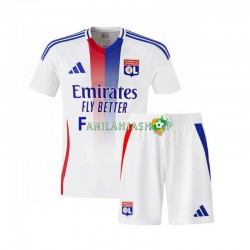 Olympique Lyonnais Pelipaidat Kotipelipaita 2024-2025 Lyhythihainen ,Lapset