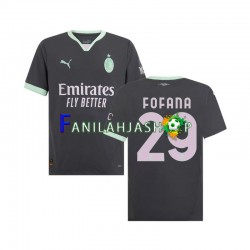 AC Milan Pelipaidat Fofana 29 Kolmaspelipaita 2024-2025 Lyhythihainen ,Miehet