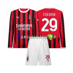 AC Milan Pelipaidat Youssouf Fofana 29 Kotipelipaita 2024-2025 Pitkähihainen ,Lapset
