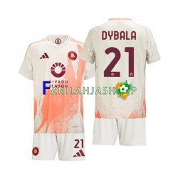AS Roma Pelipaidat Paulo Dybala 21 Vieraspelipaita 2024-2025 Lyhythihainen ,Lapset