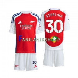 Arsenal Pelipaidat Sterling 30 Kotipelipaita 2024-2025 Lyhythihainen ,Lapset