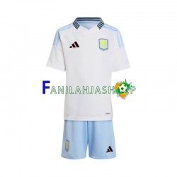 Aston Villa Pelipaidat Vieraspelipaita 2024-2025 Lyhythihainen ,Lapset