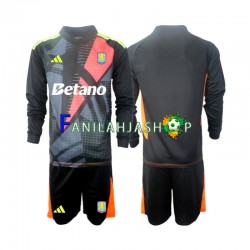 Aston Villa Pelipaidat Maalivahdin Kotipelipaita 2024-2025 Pitkähihainen ,Lapset