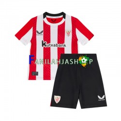 Athletic Bilbao Pelipaidat Kotipelipaita 2024-2025 Lyhythihainen ,Lapset