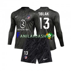 Atlético Madrid Pelipaidat Jan Oblak 13 Maalivahdin Kotipelipaita 2024-2025 Pitkähihainen ,Lapset