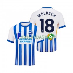 Brighton Hove Albion Pelipaidat WELBECK 18 Kotipelipaita 2024-2025 Lyhythihainen ,Miehet