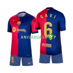 FC Barcelona Pelipaidat Gavi 6 Kotipelipaita 2024-2025 Lyhythihainen ,Lapset