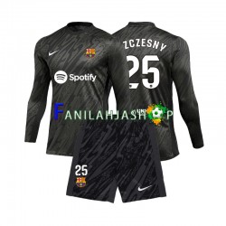 FC Barcelona Pelipaidat Wojciech Szczesny 25 Maalivahdin Vieraspelipaita 2024-2025 Pitkähihainen ,Lapset