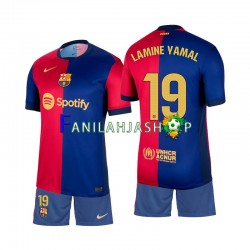 FC Barcelona Pelipaidat Lamine Yamal 19 Kotipelipaita 2024-2025 Lyhythihainen ,Lapset