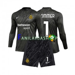 Inter Milan Pelipaidat Yann Sommer 1 Maalivahdin Kolmaspelipaita 2024-2025 Pitkähihainen ,Lapset