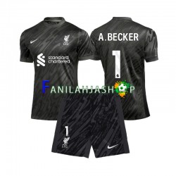 Liverpool Pelipaidat Alisson Becker 1 Maalivahdin Kotipelipaita 2024-2025 Lyhythihainen ,Lapset